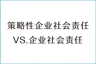 策略性企业社会责任 VS.企业社会责任