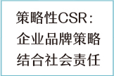 策略性CSR：企业品牌策略结合社会责任